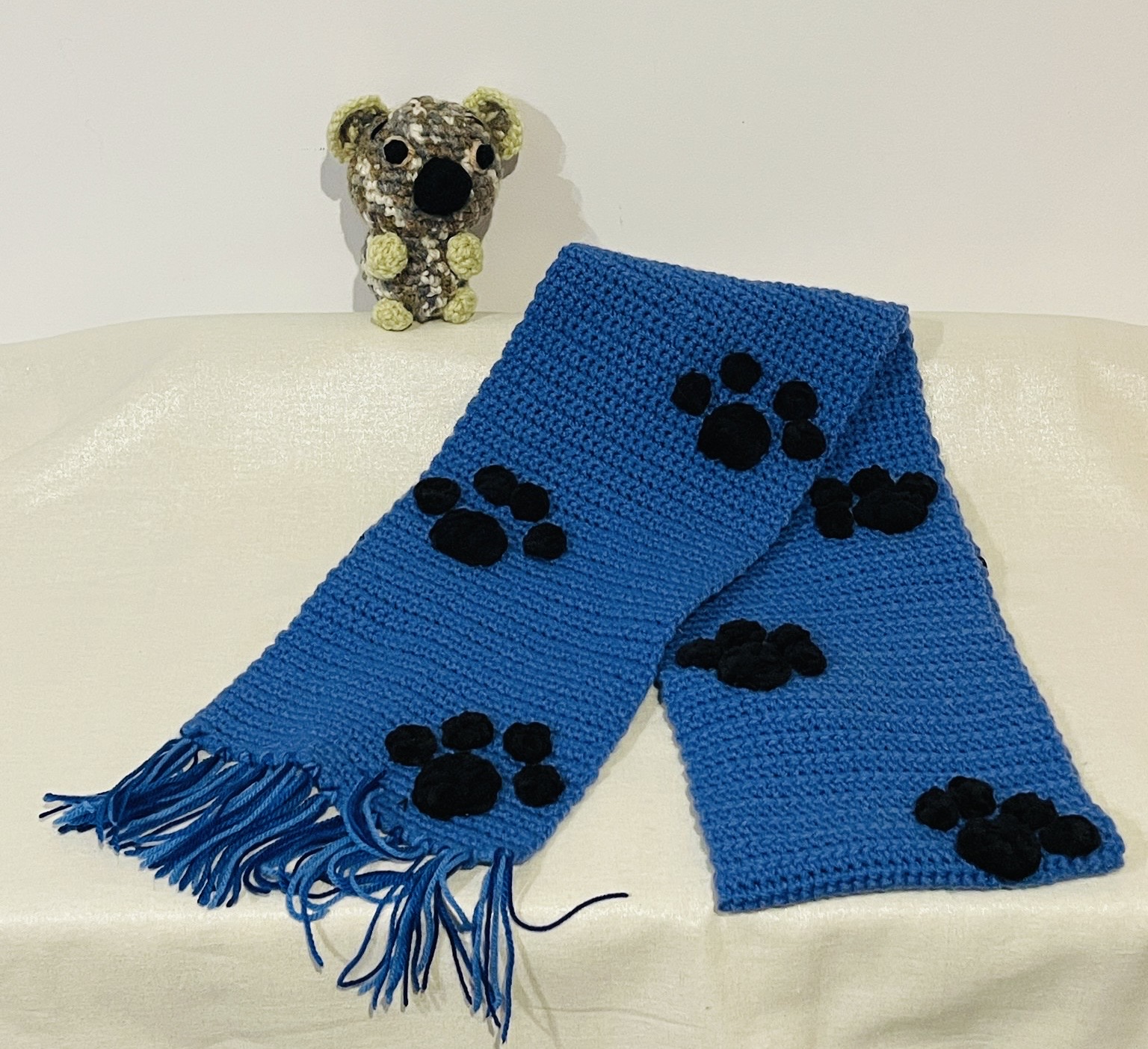 Blue scarf